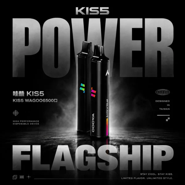 WAGOO 哇酷 kis5 6500 拋棄式電子煙 ｜ 辦公空間靈感迸發時刻 ｜ 賦予強勁且精準的擊喉層次感