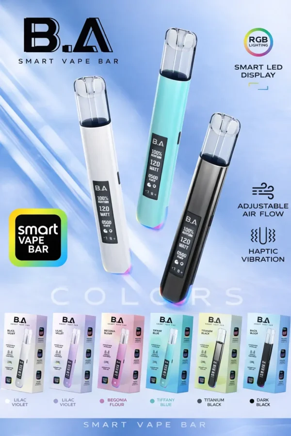 B.A 系列 RGB 一代通用主機 ｜ 派對社交場合展現潮流個性 ｜ 炫彩燈效互動結合細膩霧感呈現豐富擊喉層次