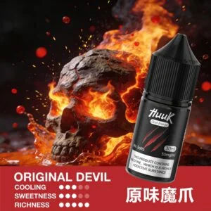 MEHA 魅嗨 HUUK 30ml煙油｜注油小煙專用搭配日常霧化使用｜尼古丁鹽黃金配比呈現細膩順滑口感與穩定風味層次