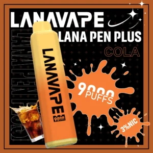 LANA PEN PLUS 9000口拋棄式電子煙｜日常通勤隨身攜帶｜穩定輸出保持綿密霧感展現持久且均衡的擊喉層次觸感