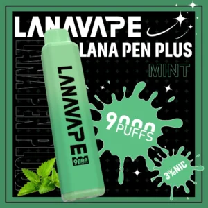 LANA PEN PLUS 9000口拋棄式電子煙｜日常通勤隨身攜帶｜穩定輸出保持綿密霧感展現持久且均衡的擊喉層次觸感