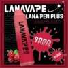 LANA PEN PLUS 9000口拋棄式電子煙｜日常通勤隨身攜帶｜穩定輸出保持綿密霧感展現持久且均衡的擊喉層次觸感