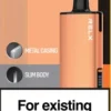 RELX悅刻x-box-16000口拋棄式電子煙-橙色主機 RELX 悅刻 X-BOX 16000口換彈拋棄式電子煙套裝|日常外出隨身攜帶|雙段功率調節搭配Mesh網芯展現穩定霧感與細膩口感層次